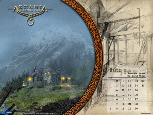 Готика 4: Аркания  - Календари на Май, Март и Апрель