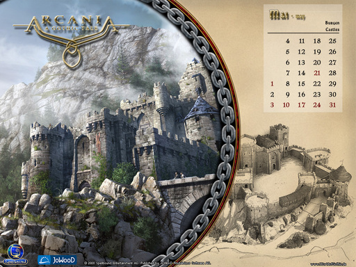 Готика 4: Аркания  - Календари на Май, Март и Апрель