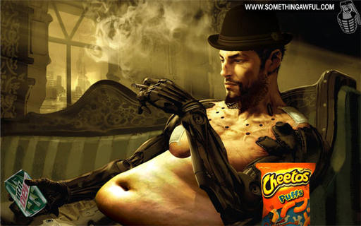 Deus Ex: Human Revolution - Подборка фан-арта от somethingawful.com