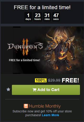 Цифровая дистрибуция - Dungeons 2 раздают бесплатно!